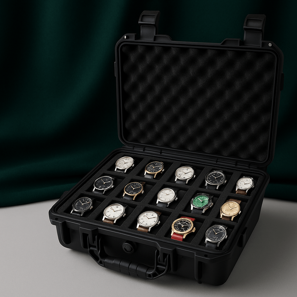 15-Slot Waterproof Protective Watch Box | CHRONVAULT™