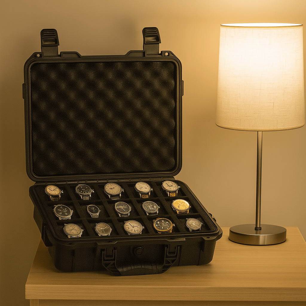 15-Slot Waterproof Protective Watch Box | CHRONVAULT™