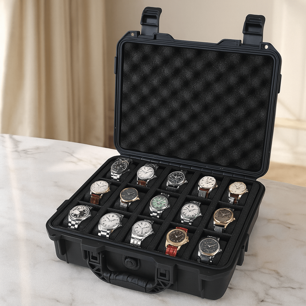 15-Slot Waterproof Protective Watch Box | CHRONVAULT™