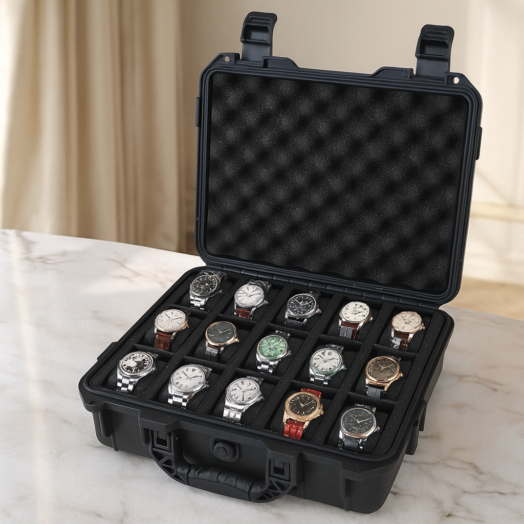 15-Slot Waterproof Protective Watch Box | CHRONVAULT™