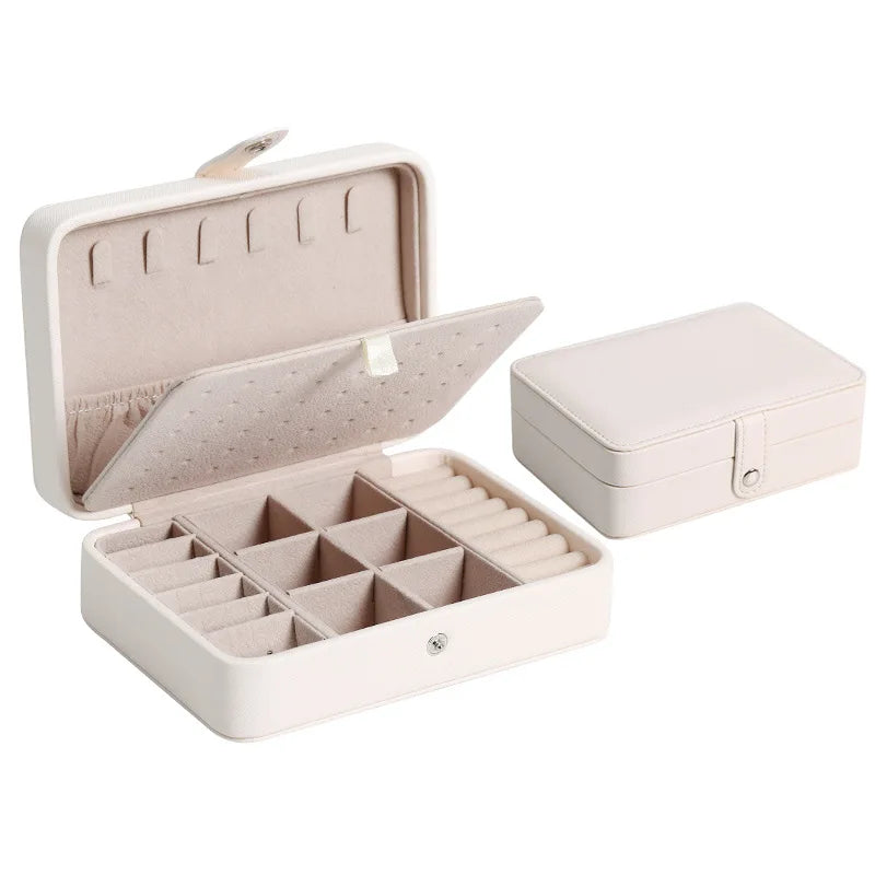 Leather Jewellery Box – Compact Organizer for Earrings & Rings | Chronvault™