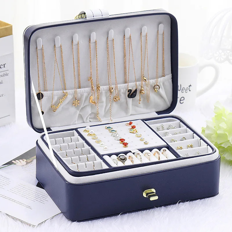 Leather Jewellery Box for travel and home – Large Capacity | Chronvault™