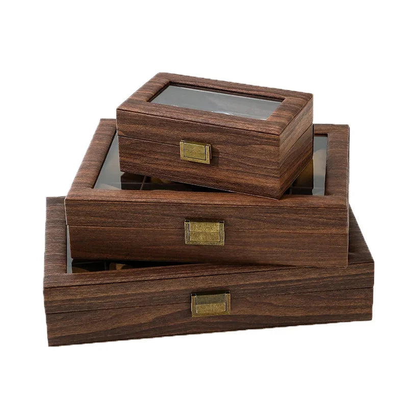 Wood Watch Box – 2 Slot Glass Display Case | CHRONVAULT™