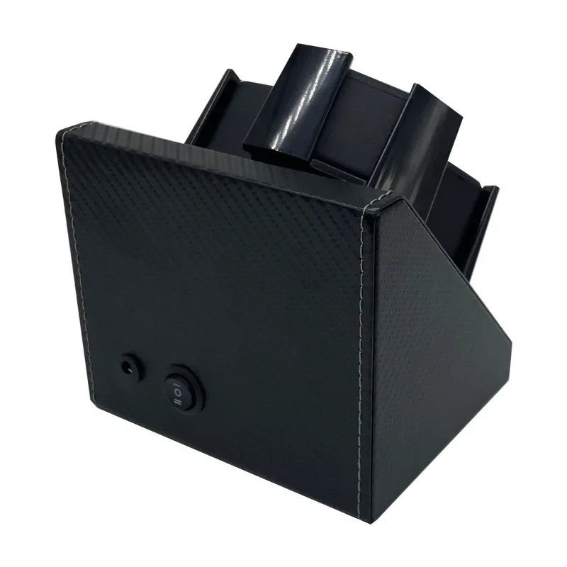 Triple Watch Winder – Compact Leather Case with Dual Rotation Modes | CHRONVAULT™