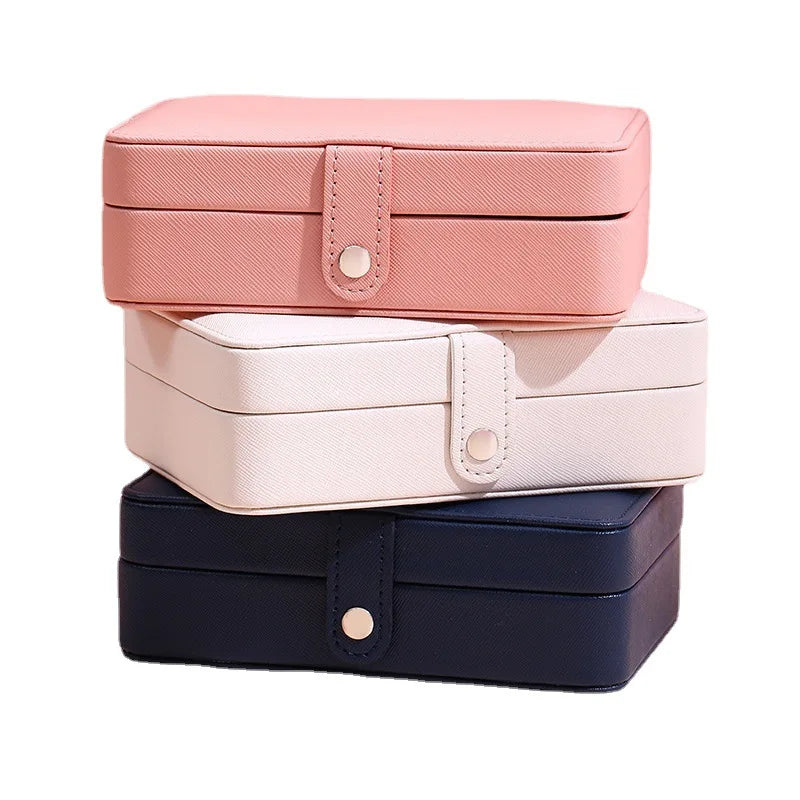 Leather Jewellery Box – Compact Organizer for Earrings & Rings | Chronvault™
