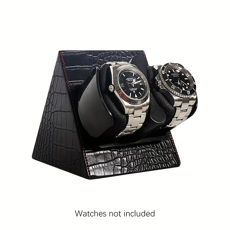 Watch Winder – Leather Silent Rotation Box for 2 Watches | CHRONVAULT™