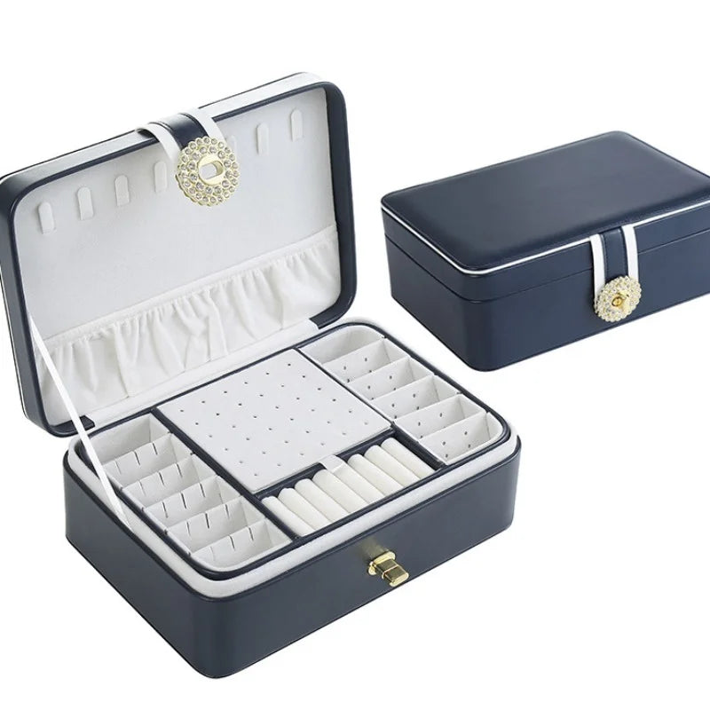Leather Jewellery Box for travel and home – Large Capacity | Chronvault™