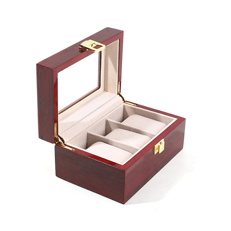 3-Slot Wooden Watch Box | CHRONVAULT™