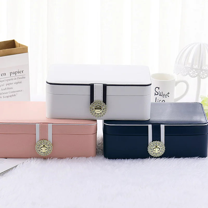 Leather Jewellery Box for travel and home – Large Capacity | Chronvault™