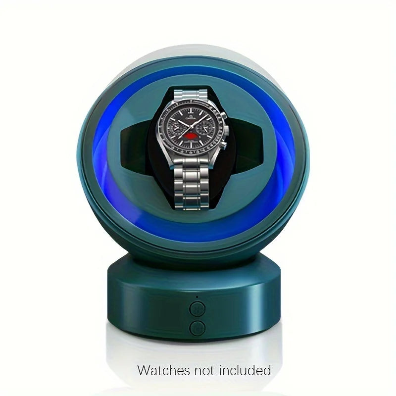 Watch Winder with LED Light – Space Capsule Design, Silent Motor | CHRONVAULT™