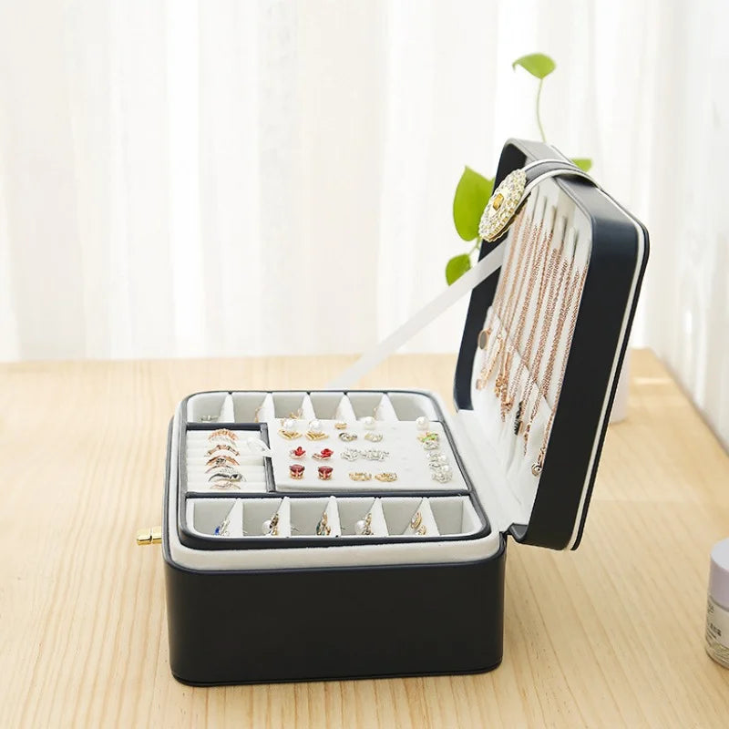 Leather Jewellery Box for travel and home – Large Capacity | Chronvault™