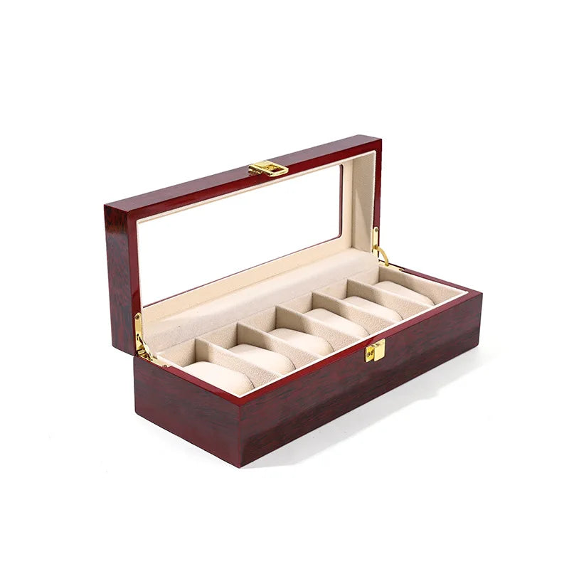 6-Slot Wooden Watch Box | CHRONVAULT™