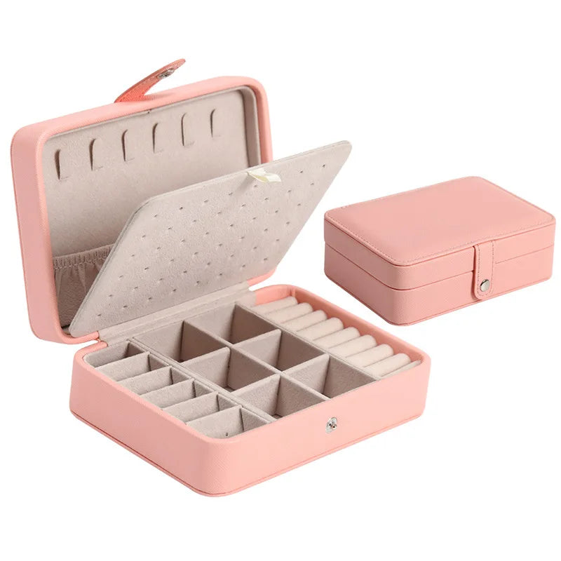 Leather Jewellery Box – Compact Organizer for Earrings & Rings | Chronvault™