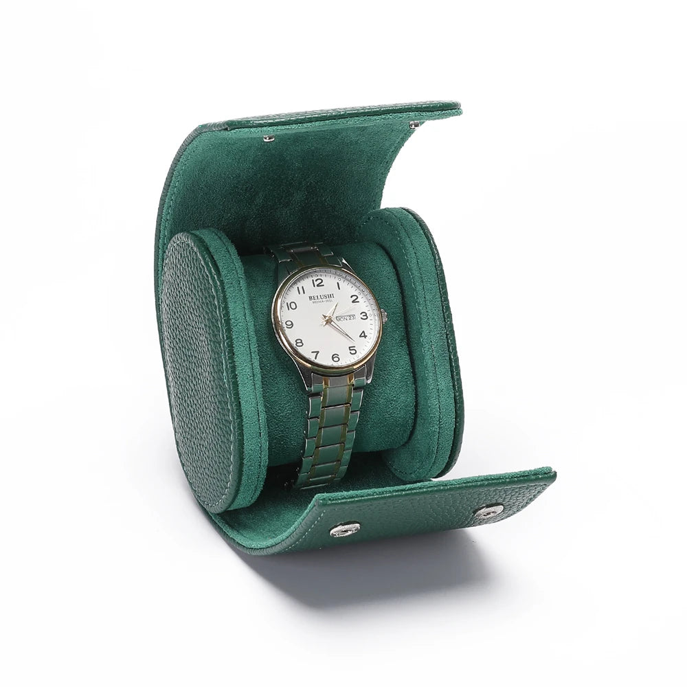 1-Slot Leather Watch Roll | CHRONVAULT™