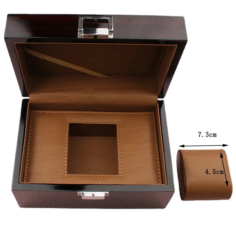 Premium Bamboo Watch Box – Lacquered Solid Wood Display Case | CHRONVAULT™