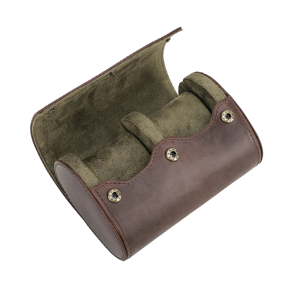 2-Slot Leather Watch box | CHRONVAULT™