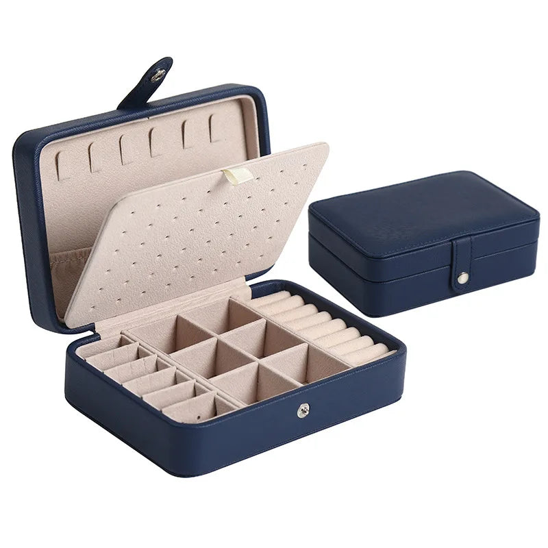 Leather Jewellery Box – Compact Organizer for Earrings & Rings | Chronvault™
