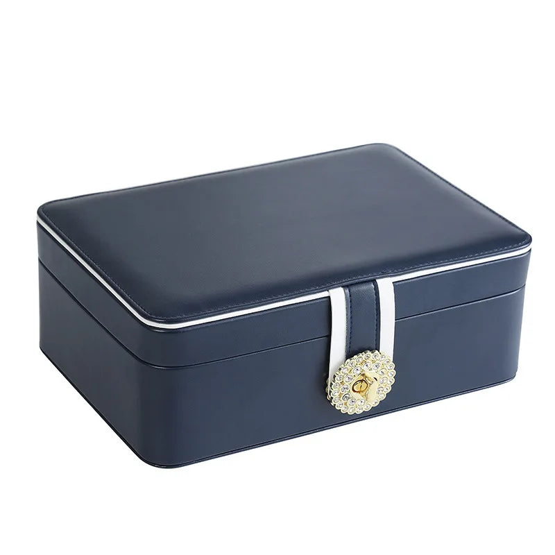 Leather Jewellery Box for travel and home – Large Capacity | Chronvault™