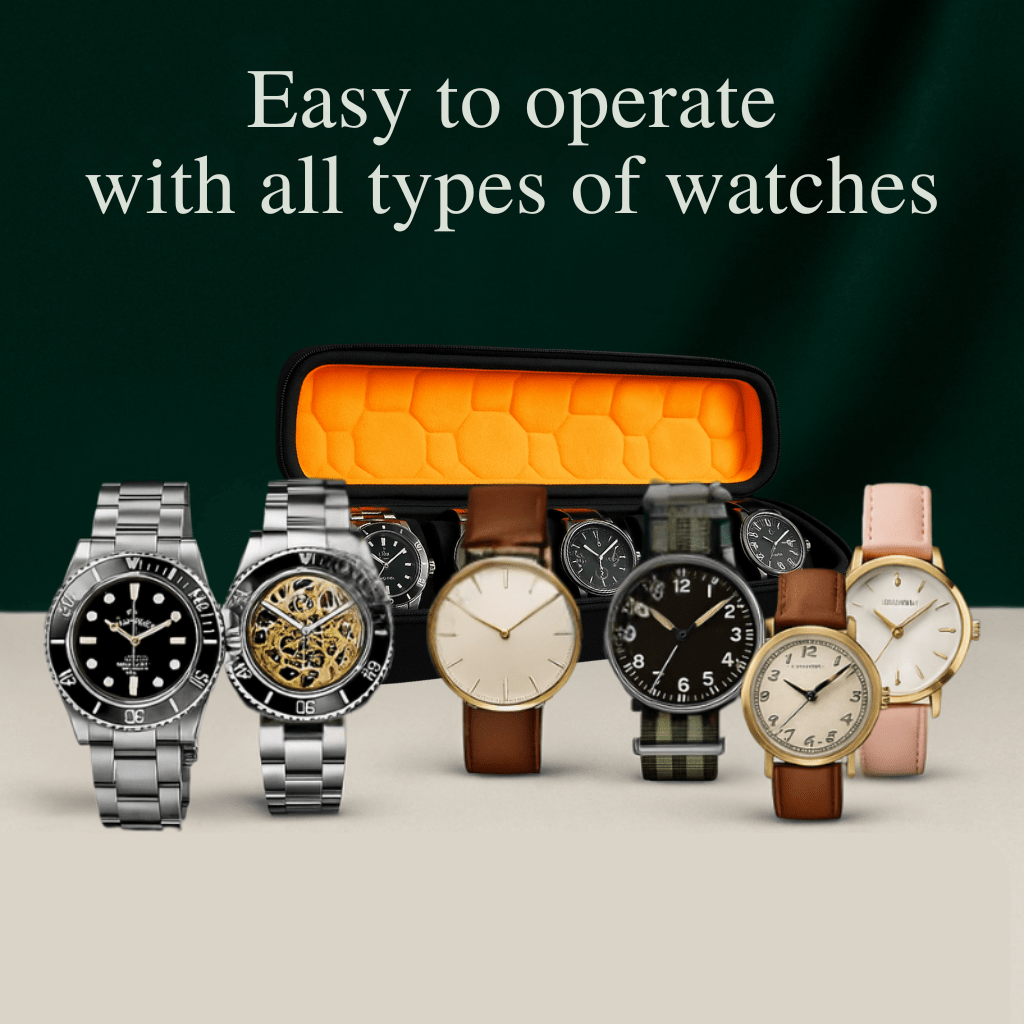 5-Slot Hard Shell Watch Case | CHRONVAULT™
