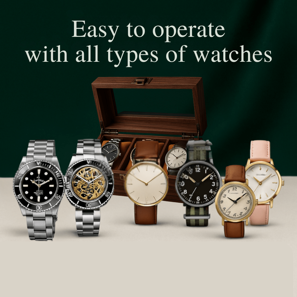 Wood Watch Box – 3 Slot Glass Display Case | CHRONVAULT™