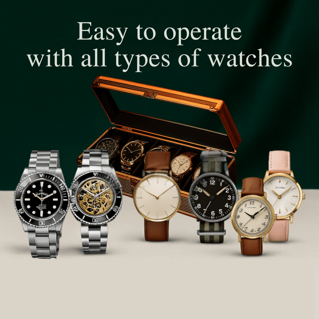 5-Slot Aluminum Watch Box – High-End Modular Display Case | CHRONVAULT™