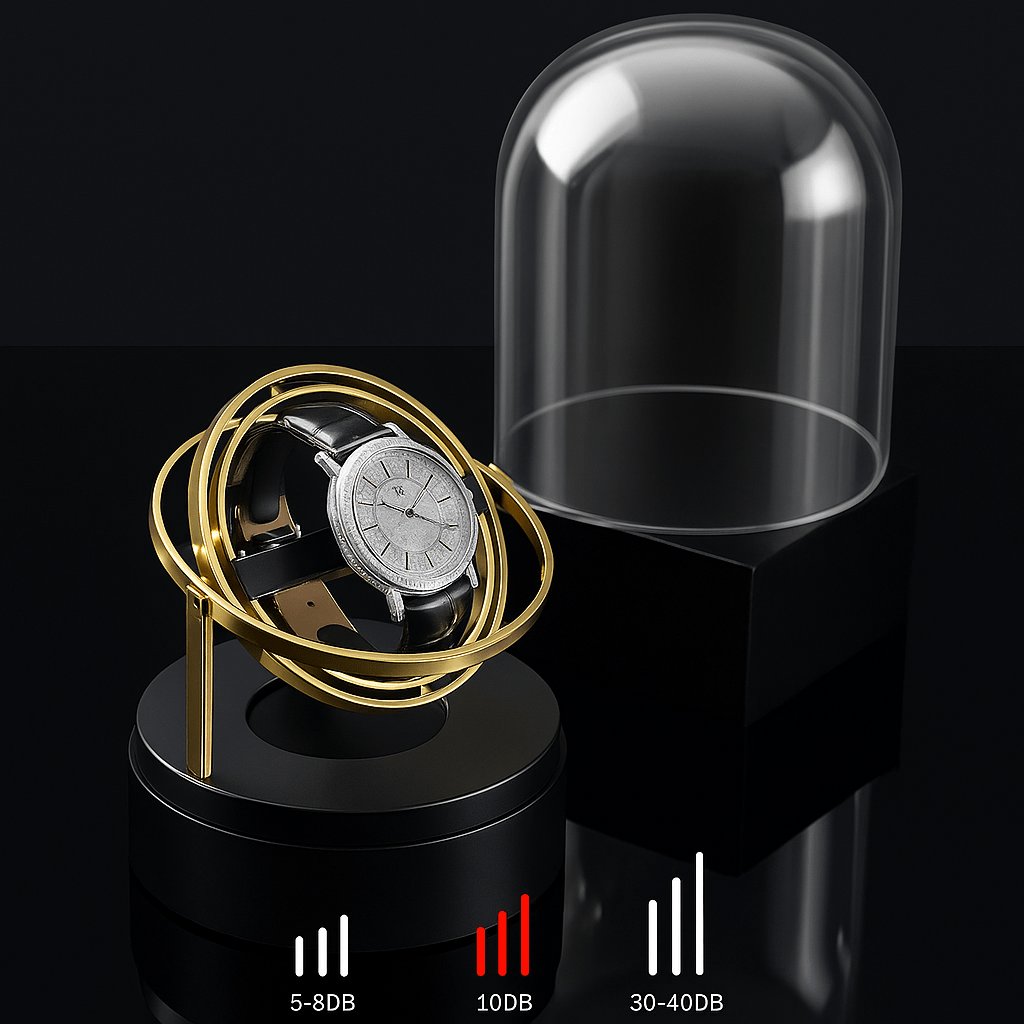 Watch Winder with Dome Cover – Silent Display Case | CHRONVAULT™