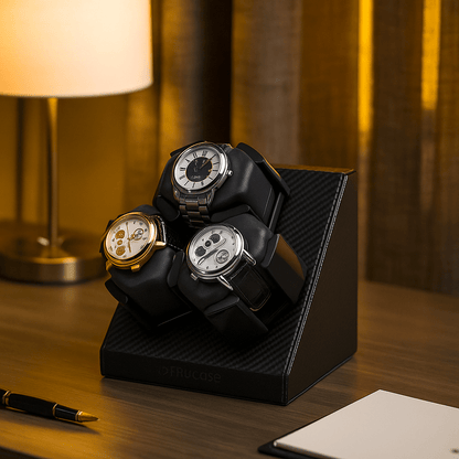 Watch Winder – Leather Box for 3 Automatic Watches | CHRONVAULT™