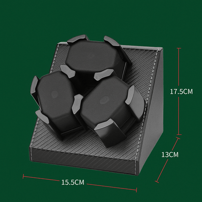 Watch Winder – Leather Box for 3 Automatic Watches | CHRONVAULT™
