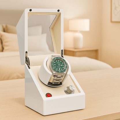 Watch Winder with LED Light – Piano Finish | CHRONVAULT™