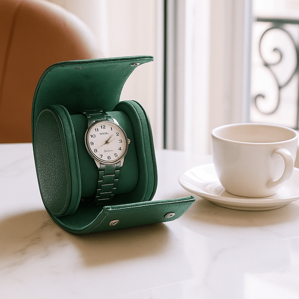 1-Slot Leather Watch Roll | CHRONVAULT™