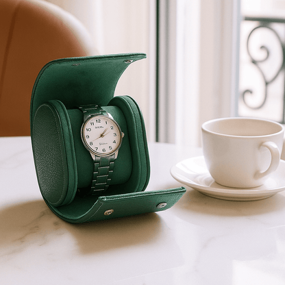 1-Slot Leather Watch Roll | CHRONVAULT™