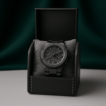 Portable Leather Watch Box – Single Slot Travel Organizer | CHRONVAULT™
