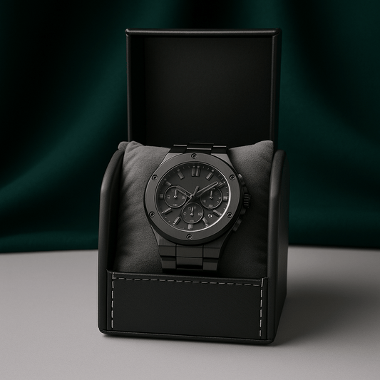 Portable Leather Watch Box – Single Slot Travel Organizer | CHRONVAULT™