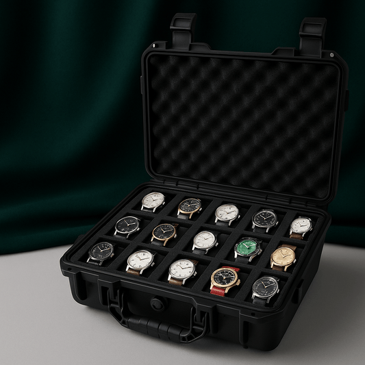 15-Slot Waterproof Protective Watch Box | CHRONVAULT™