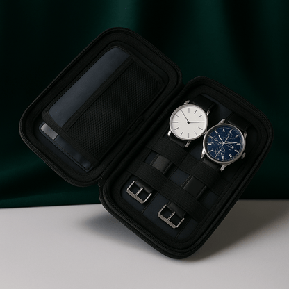 4-Slot Waterproof EVA Watch Case – Hard Shell Travel Organizer | CHRONVAULT™