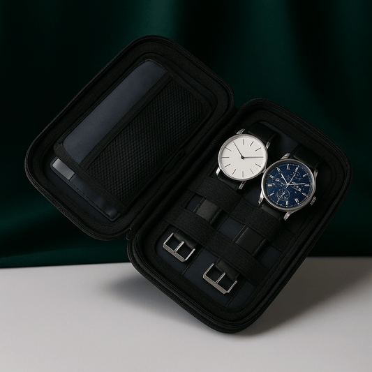 4-Slot Waterproof EVA Watch Case – Hard Shell Travel Organizer | CHRONVAULT™