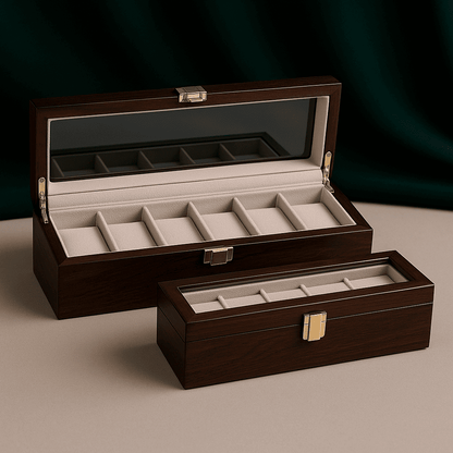 6-Slot Wooden Watch Box | CHRONVAULT™