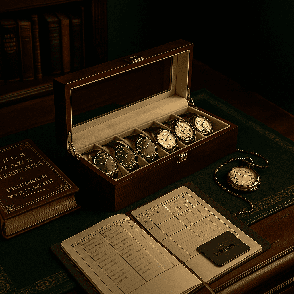6-Slot Wooden Watch Box | CHRONVAULT™