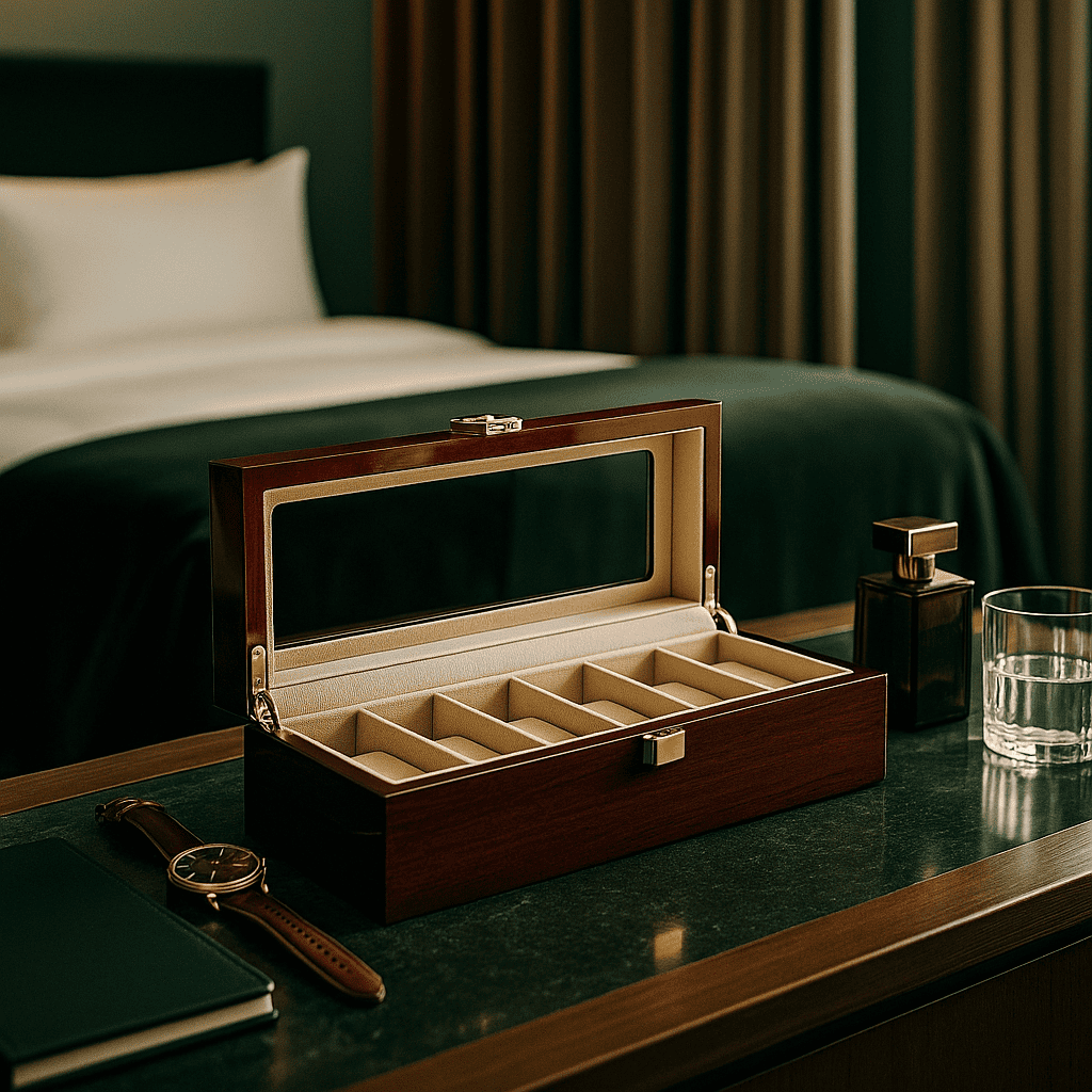 6-Slot Wooden Watch Box | CHRONVAULT™