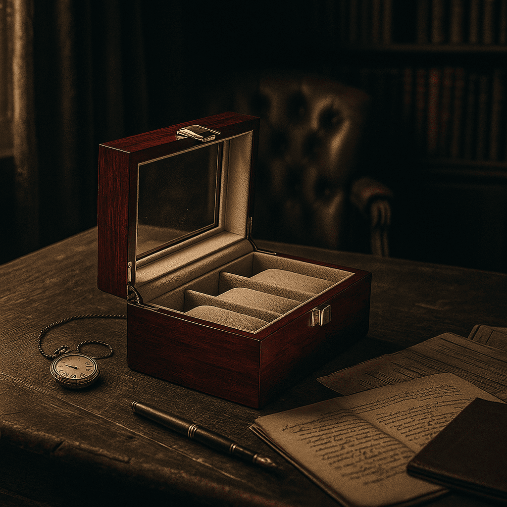 3-Slot Wooden Watch Box | CHRONVAULT™