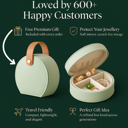 Wooden Jewellery Box – 3-Layer -  Glass Lid| Chronvault™