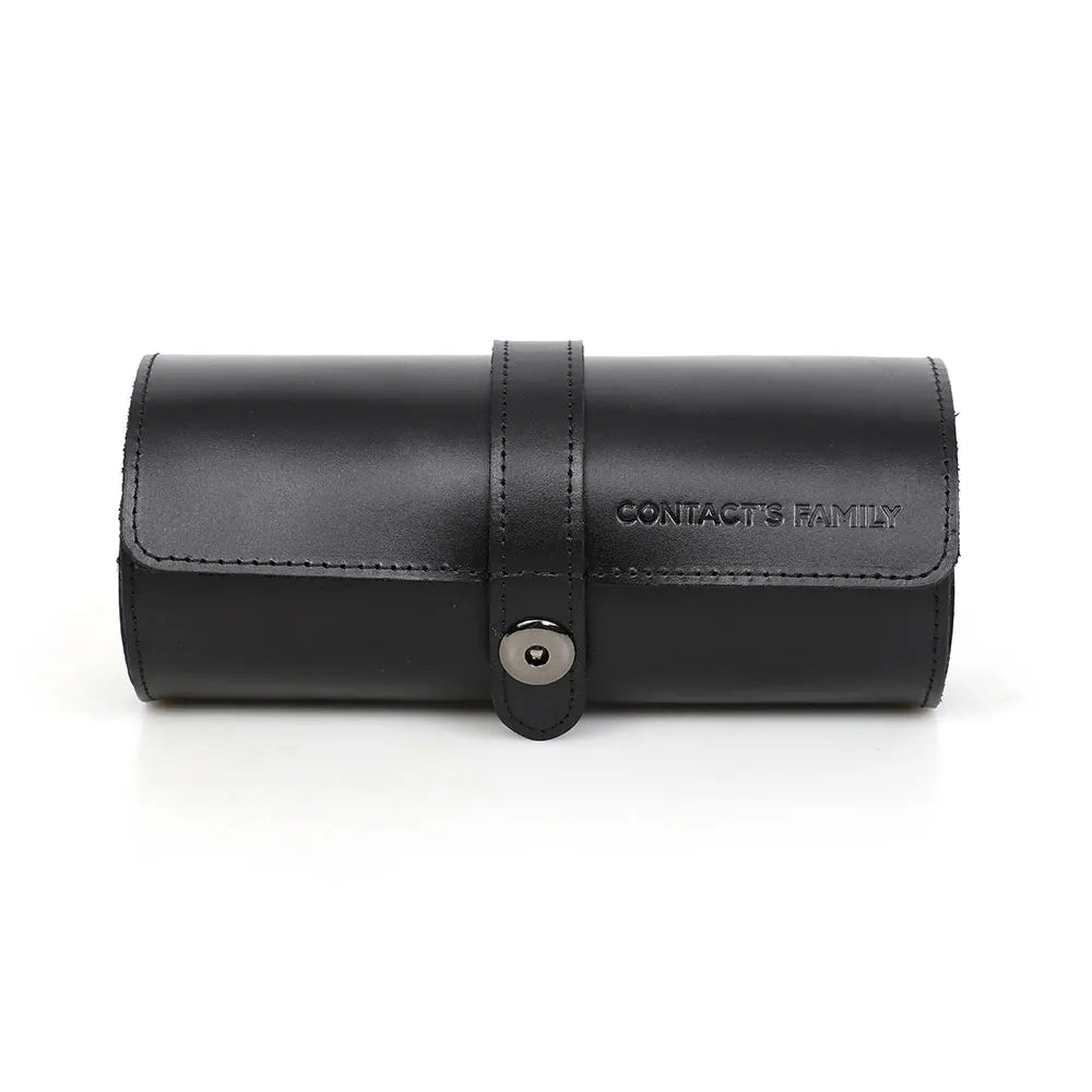 Luxury Leather Watch Roll – 3 Slot CHRONVAULT™