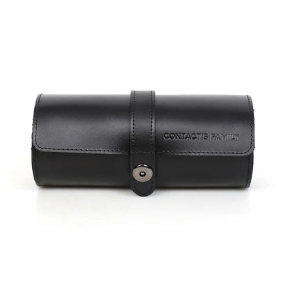 Luxury Leather Watch Roll – 3 Slot CHRONVAULT™
