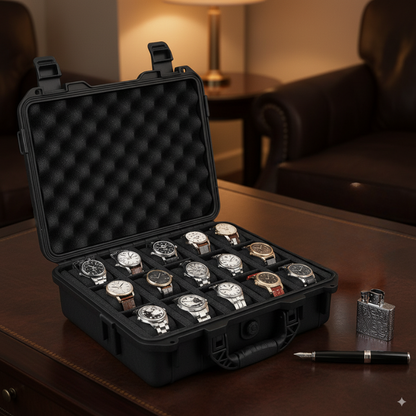 15-Slot Waterproof Protective Watch Box | CHRONVAULT™