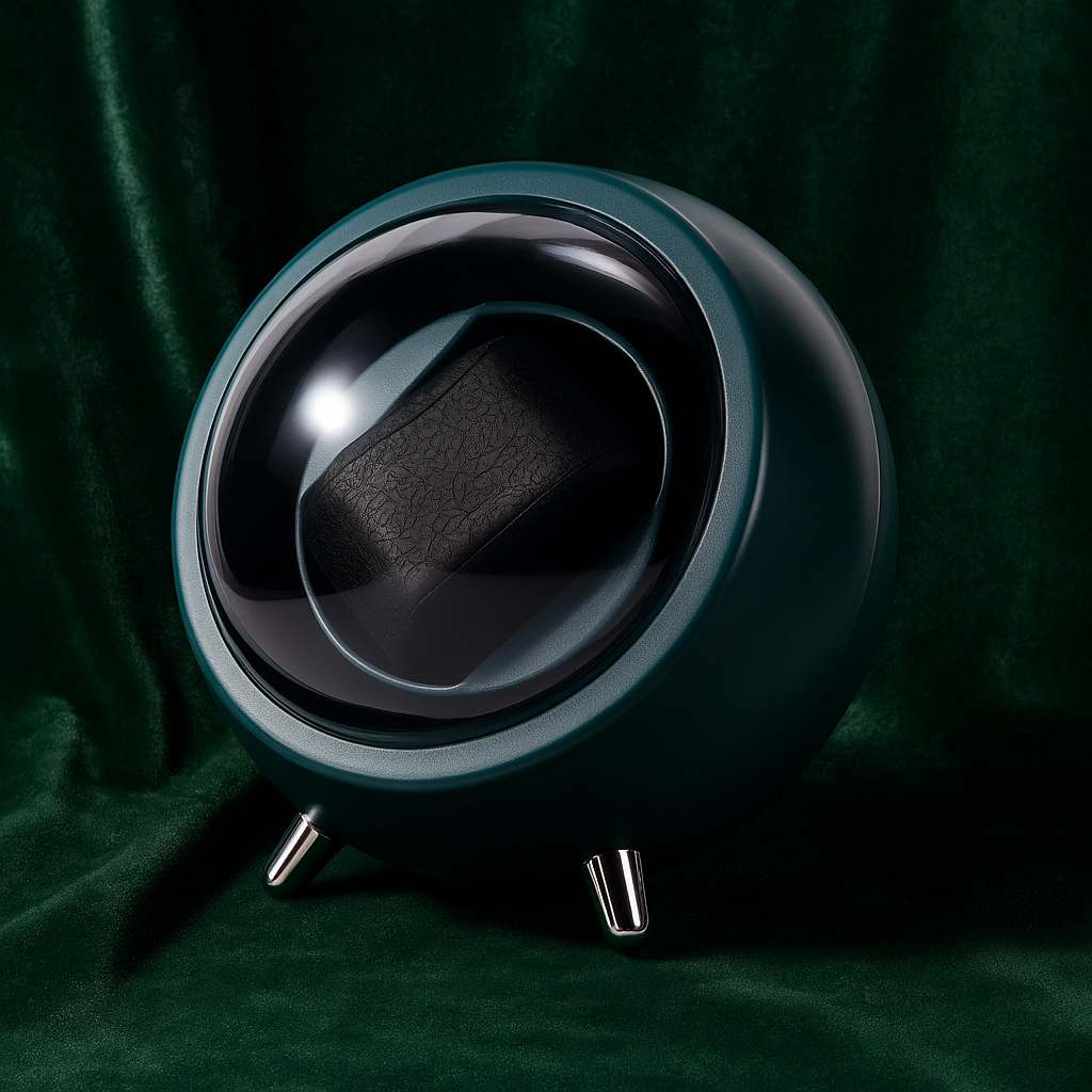 Silent Watch Winder – Compact Auto Rotation Box with Dual Power | CHRONVAULT™