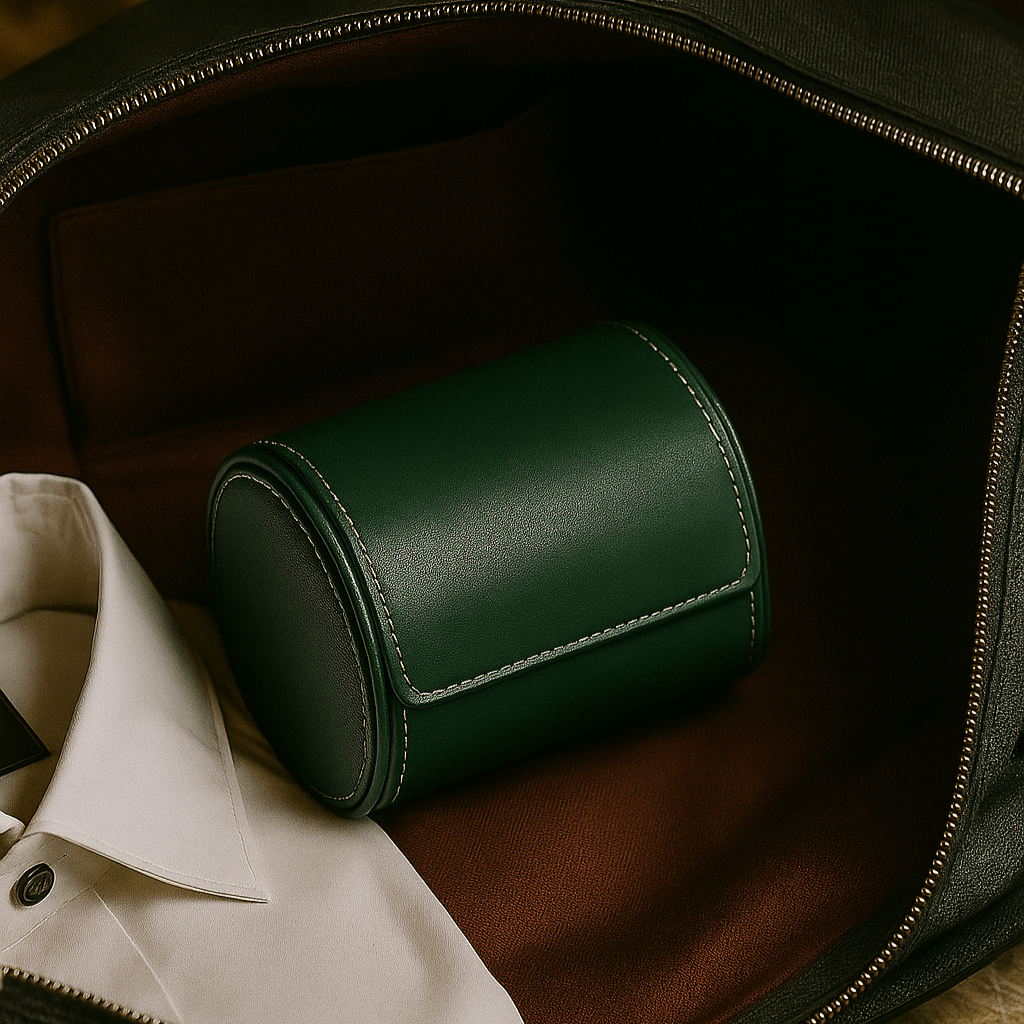 1-Slot Leather Watch Roll | CHRONVAULT™