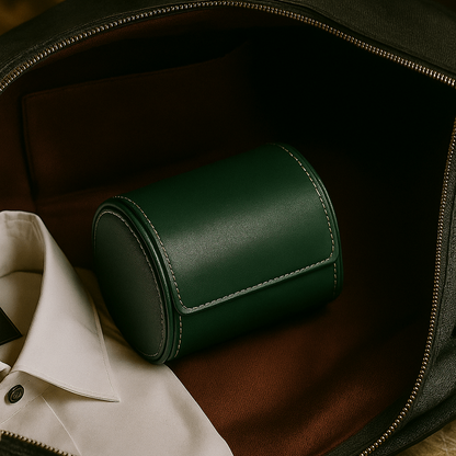 1-Slot Leather Watch Roll | CHRONVAULT™