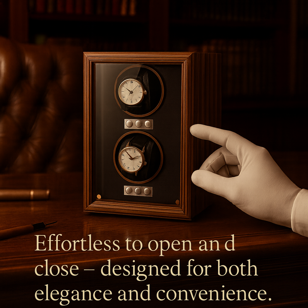 Wood Double Watch Winder Box – Automatic Silent Motor | ChronVault™