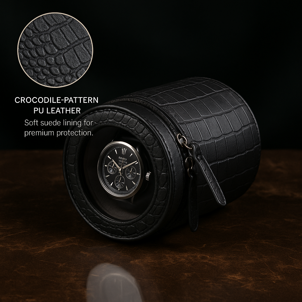 Portable Single Watch Winder – Silent Automatic Motor | ChronVault™