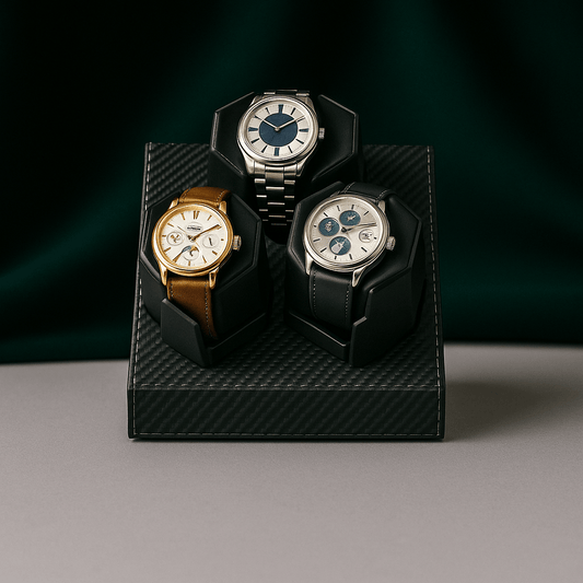 Watch Winder – Leather Box for 3 Automatic Watches | CHRONVAULT™